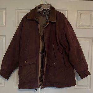 Men’s warm down suede winter coat